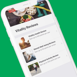 Manulife Vitality Health Review app screenshot